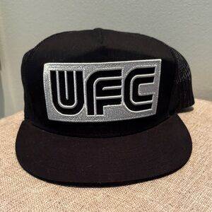 UFC Black Cap with Silver Logo 🥊 NEW